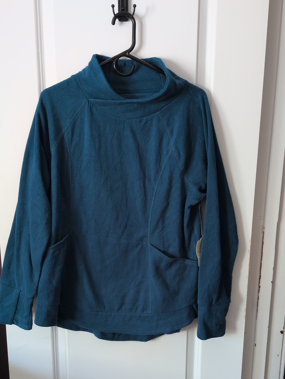 Teal Funnel Neck Women's Fleece